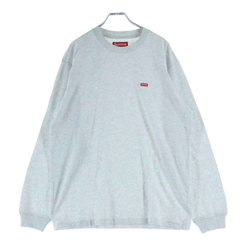 SUPREME(シュプリーム) 25AW Small Box L/S Tee スモール ボックスロゴ クルーネックプルオーバー 長袖Tシャツカットソー グレー