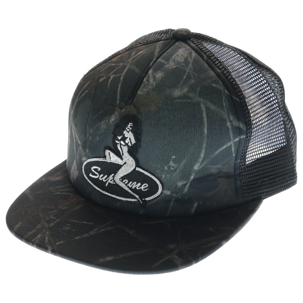SUPREME(シュプリーム) 23AW Pin Up Mesh Back 5-Panel ピンアップ メッシュバック 5パネル ベースボールキャップ 帽子 ブラック