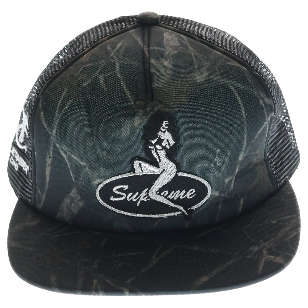 SUPREME(シュプリーム) 23AW Pin Up Mesh Back 5-Panel ピンアップ メッシュバック 5パネル ベースボールキャップ 帽子 ブラック