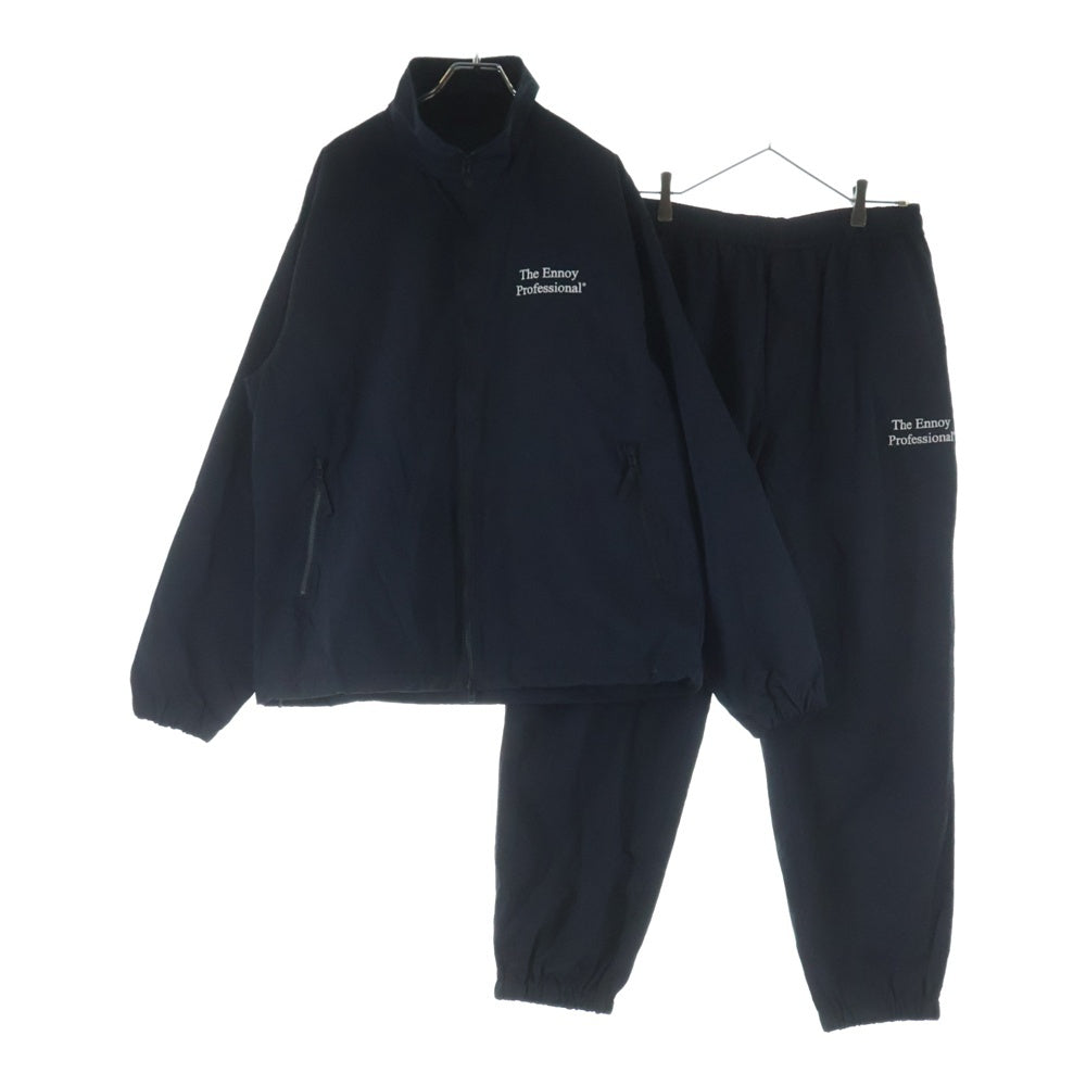 The Ennoy Professional(エンノイプロフェッショナル) 23AW STYLISTSHIBUTSU NYLON TRACK SUIT SET UP ロゴエンブロイダリー ブルゾンジャケット パンツ AW23BRENJK02LP / AW23BRENPT04LP