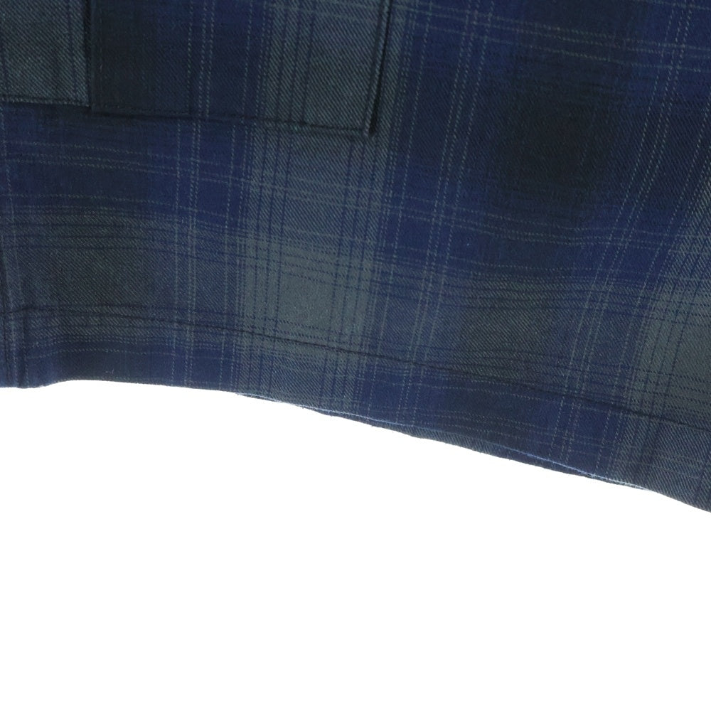 SUPREME(シュプリーム) 25SS Plaid Cargo Short プレイド カーゴショーツ チェック柄 ショートパンツ ネイビー