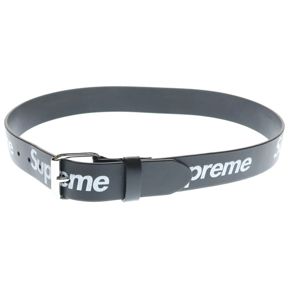 SUPREME(シュプリーム) 25AW Repeat Leather Belt リピート レザーベルト ブラック
