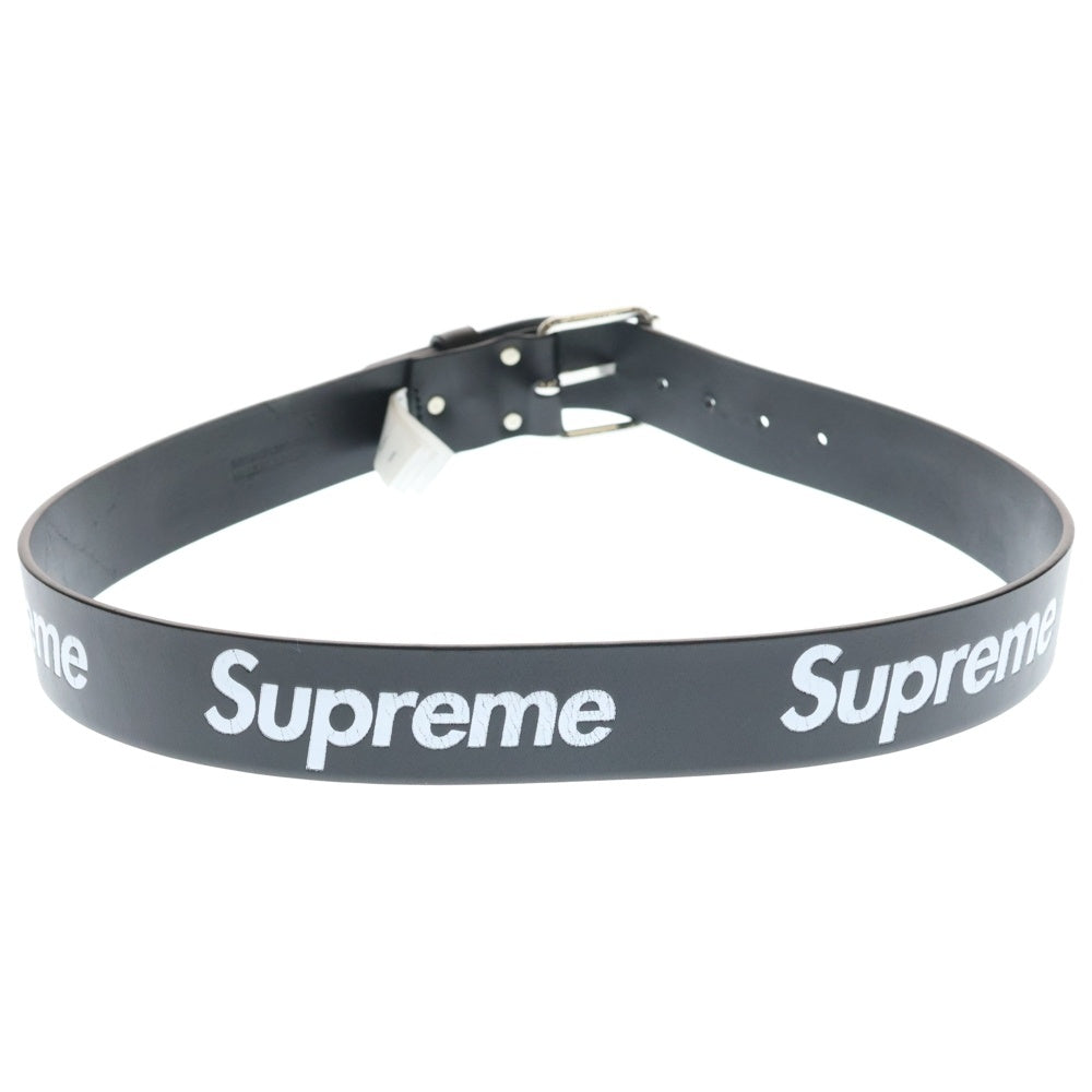 SUPREME(シュプリーム) 25AW Repeat Leather Belt リピート レザーベルト ブラック
