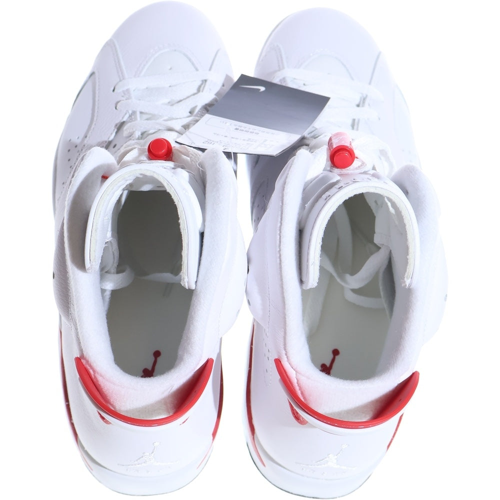 NIKE(ナイキ) AIR JORDAN 6 RETRO WHITE UNIVERSITY RED OREO エアジョーダン 6 ユニバーシティ オレオ ハイカットスニーカー ホワイト/レッド US11/29cm CT8529-162