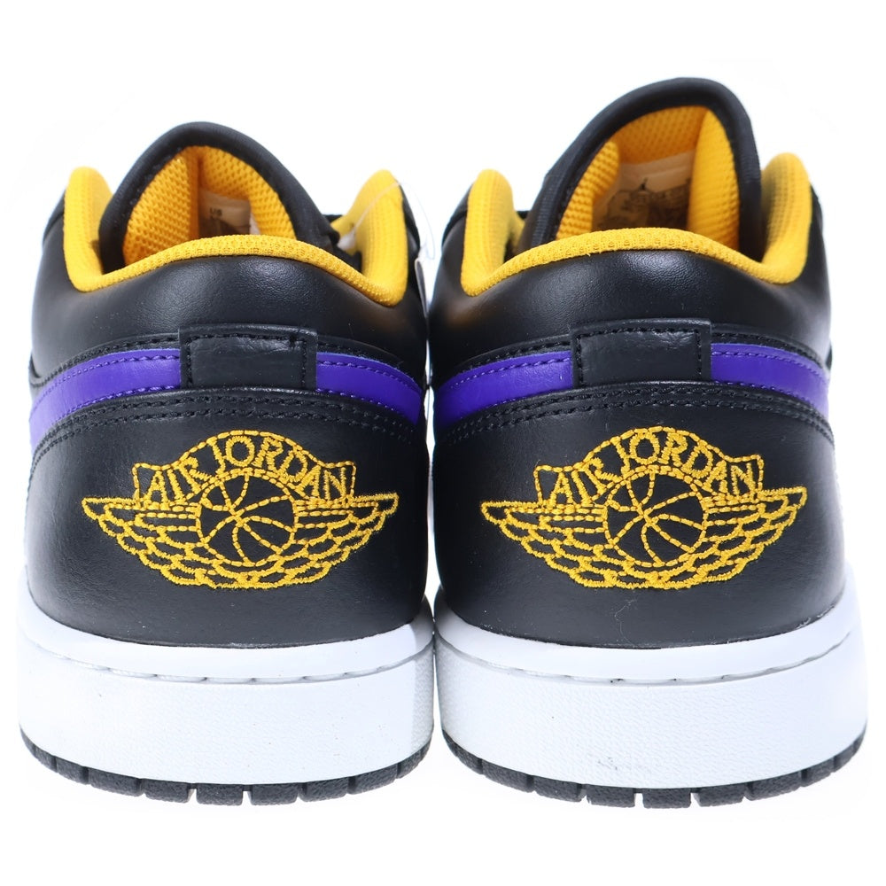 NIKE(ナイキ) AIR JORDAN 1 LOW LAKERS エア ジョーダン 1 レイカーズ ローカットスニーカー ブラック/パープル US11/29cm 553558-075