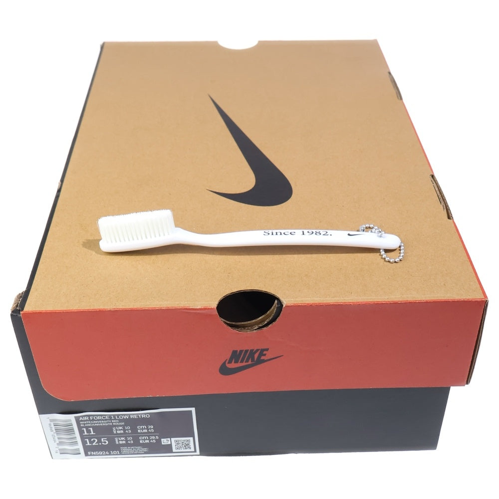 NIKE(ナイキ) AIR FORCE 1 LOW RETRO エア フォース 1 レトロ ローカットスニーカー ホワイト/レッド US11/29cm FN5924-101