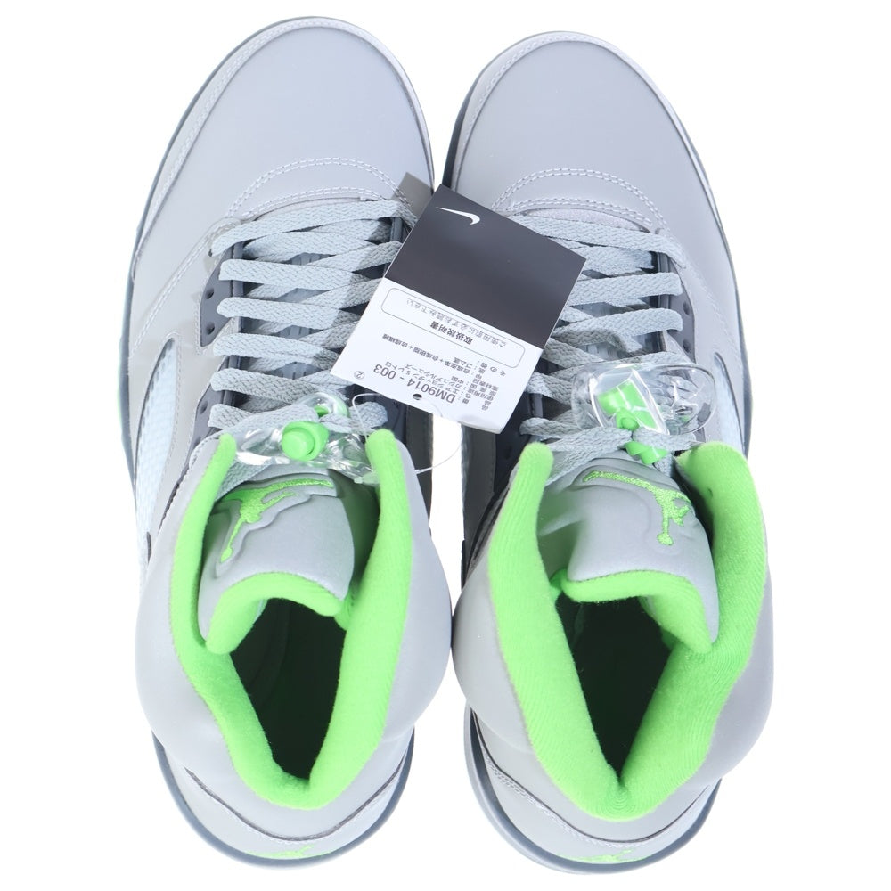 NIKE(ナイキ) AIR JORDAN 5 GREEN BEAN エアジョーダン 5 グリーンビーン ハイカットスニーカー グレーUS11/29cm DM9014-003