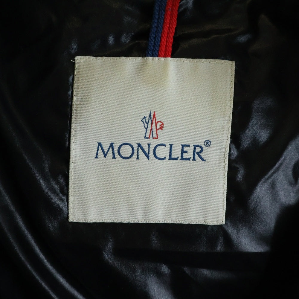 MONCLER(モンクレール) ASTERE ナイロン切り替え ツイード フーデッドダウンジャケット グレー/ブラック 120934696805