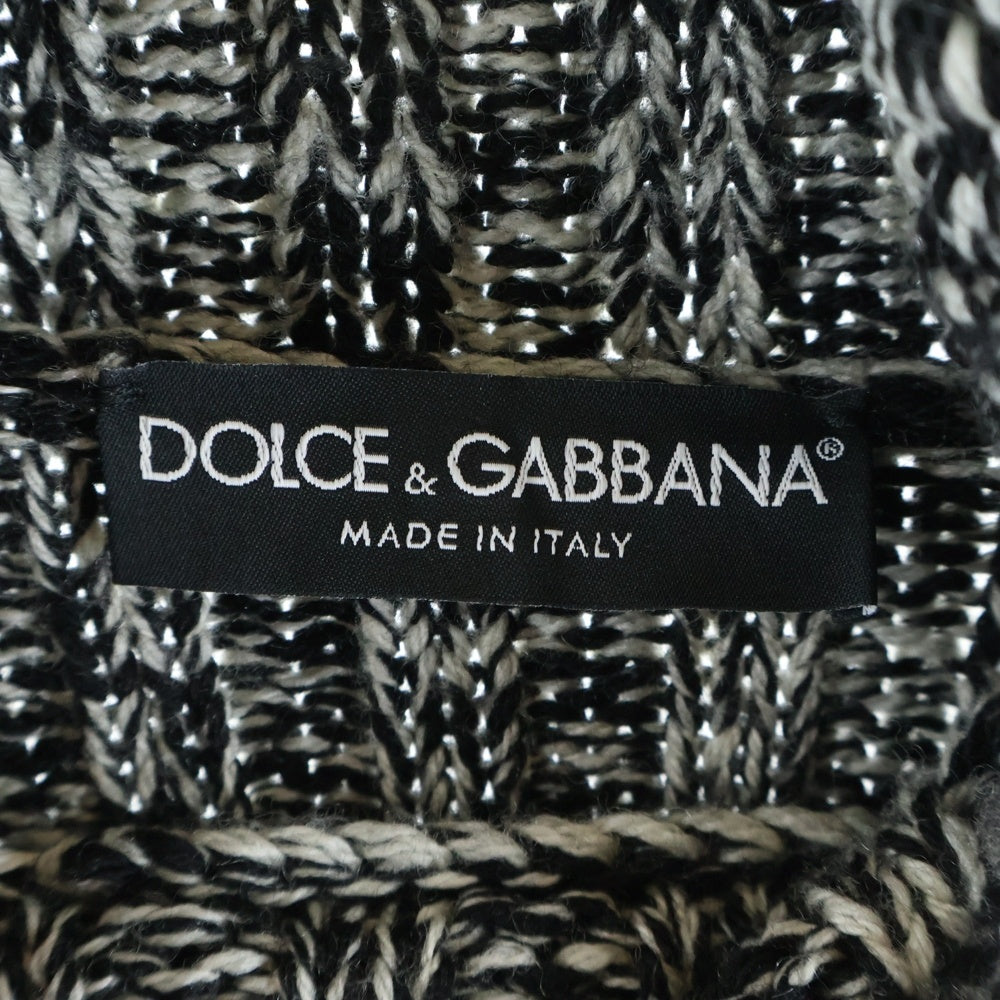 DOLCE & GABBANA(ドルチェアンドガッバーナ) ウール ローゲージ タートルネックニット セーター グレー GP613K F65D7