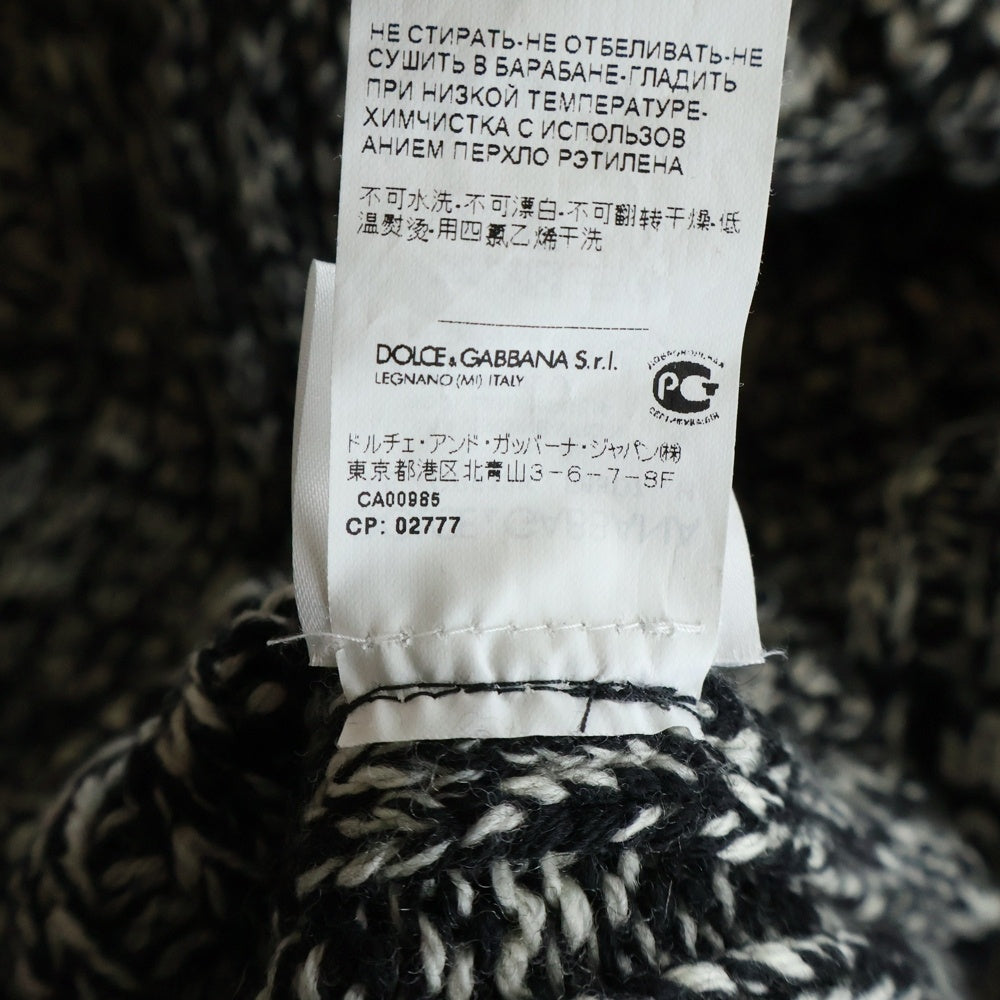 DOLCE & GABBANA(ドルチェアンドガッバーナ) ウール ローゲージ タートルネックニット セーター グレー GP613K F65D7