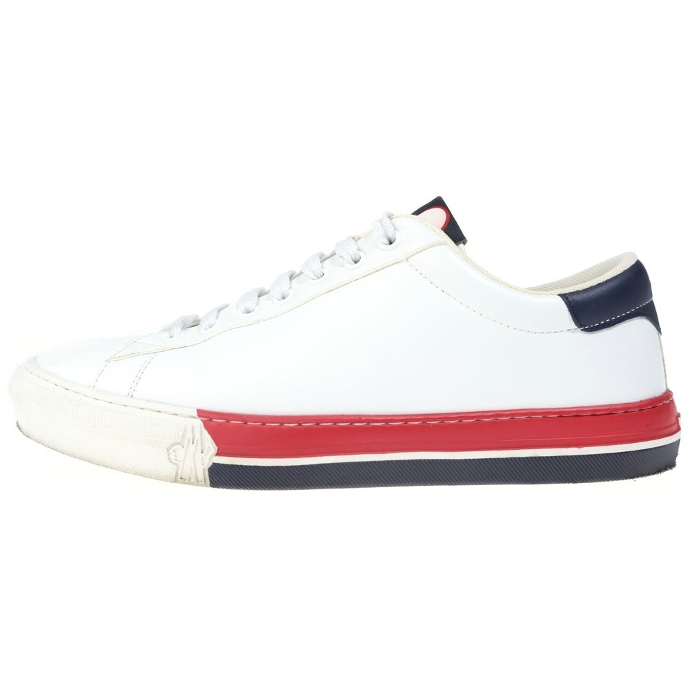MONCLER(モンクレール) トリコカラー レザー ローカットスニーカー ホワイト