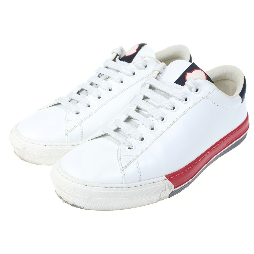 MONCLER(モンクレール) トリコカラー レザー ローカットスニーカー ホワイト