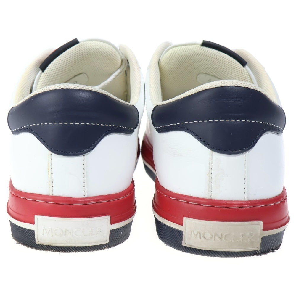 MONCLER(モンクレール) トリコカラー レザー ローカットスニーカー ホワイト