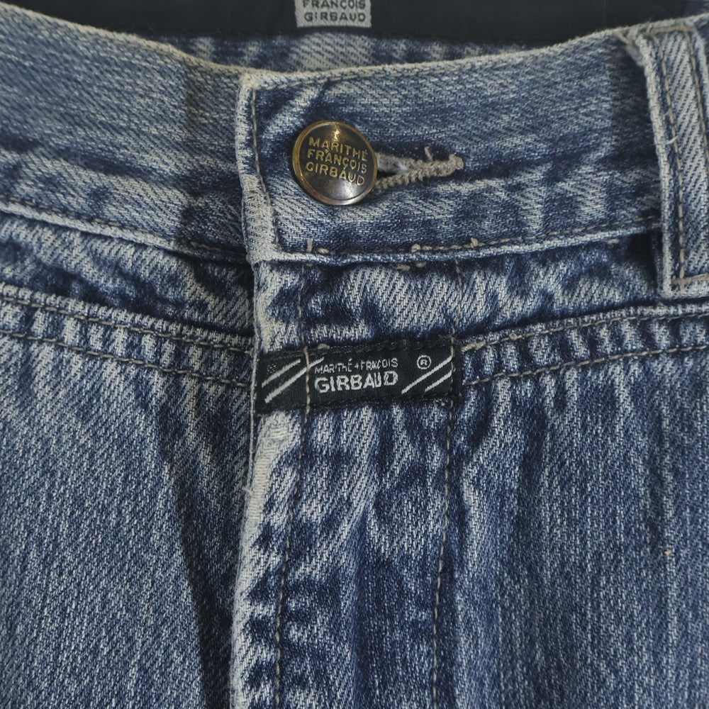 NO BRAND(ノーブランド) MARITHE FRANCOIS GIRBAUD マリテフランソワジルボー 90-00S 香港製 デカジップポケットデザイン デニム バギーパンツ インディゴ
