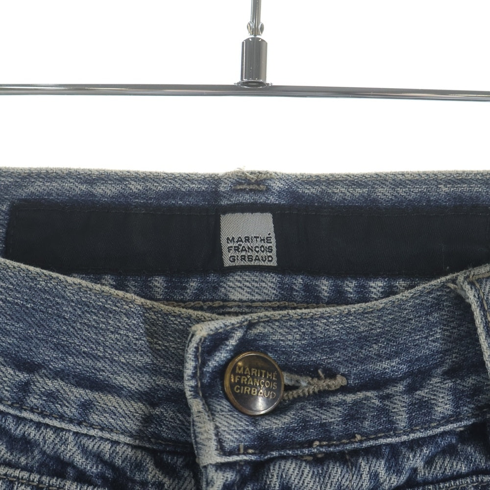 NO BRAND(ノーブランド) MARITHE FRANCOIS GIRBAUD マリテフランソワジルボー 90-00S 香港製 デカジップポケットデザイン デニム バギーパンツ インディゴ