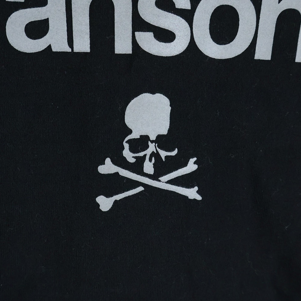 mastermind JAPAN(マスターマインドジャパン) ×VANSON L/S TEE BONE ボーンプリント クルーネック長袖Tシャツ カットソー ブラック MW24C13-TS101