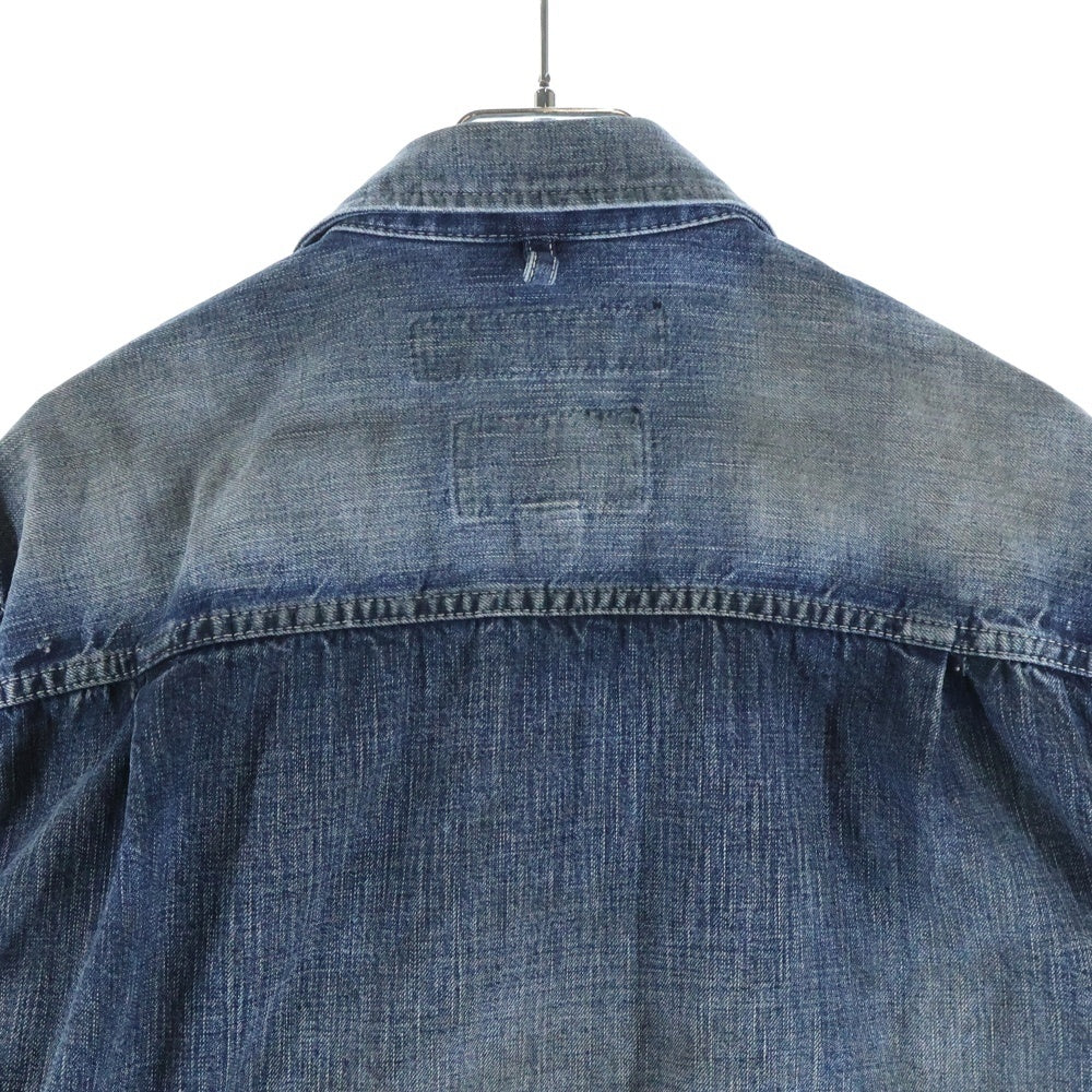 NEIGHBORHOOD(ネイバーフッド) 19SS ペイント加工 2ポケット 長袖デニムシャツ インディゴ 191NYNH-SHM01