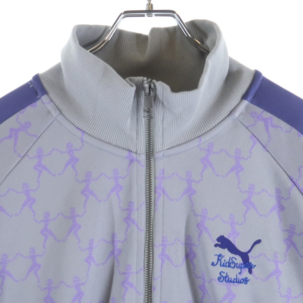 PUMA(プーマ) ×KIDSUPER STUDIOS T7 JACKET キッドスーパー ストゥディオス トラックジャケット ジャージ グレー/パープル 632373-63