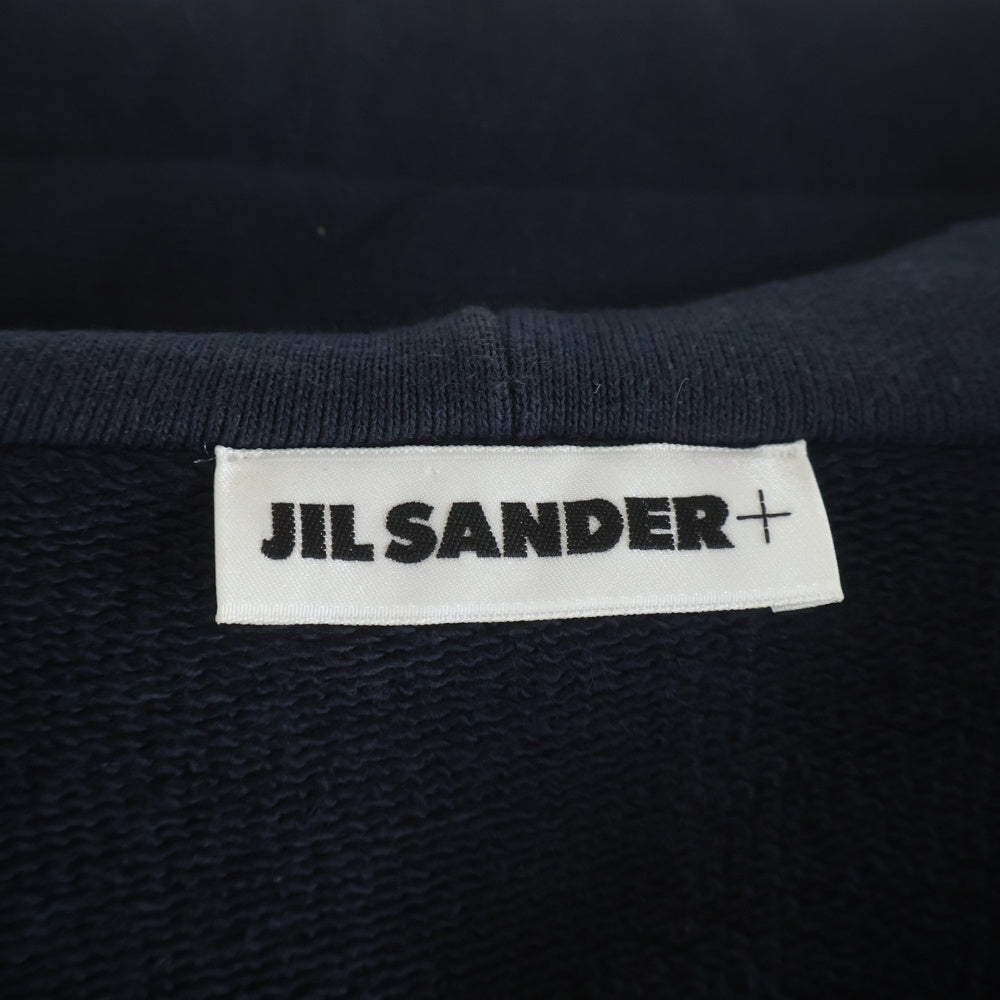 JIL SANDER +(ジルサンダープラス) 24AW ZIPPED HOODIE ジップアップスウェットパーカー フーディー ネイビー J47HG0101 J20039