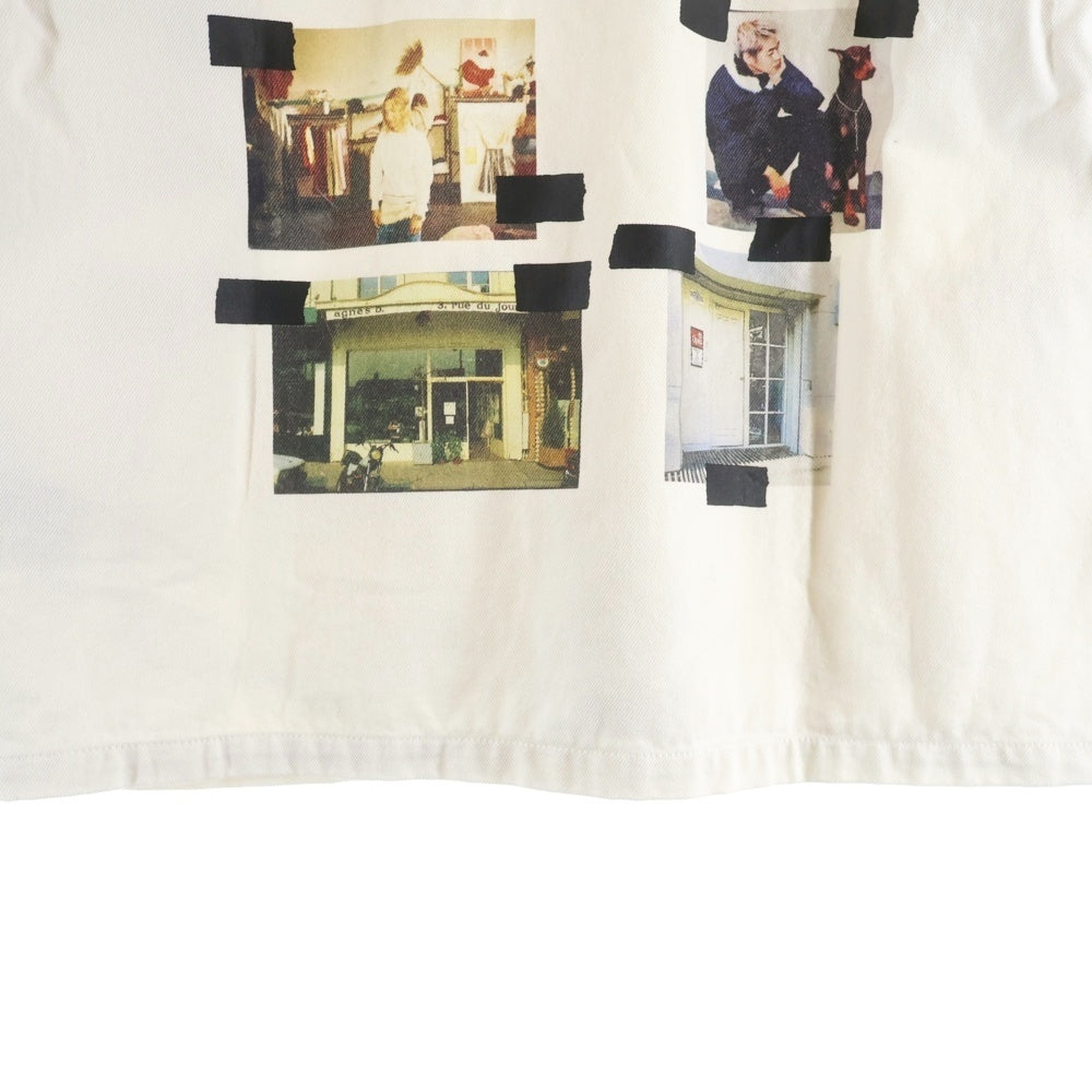 NEIGHBORHOOD(ネイバーフッド) 25AW ×agnes b アニエスベー フォトプリント マルチポケット カバーオール ホワイト 252727ON-JKM03S