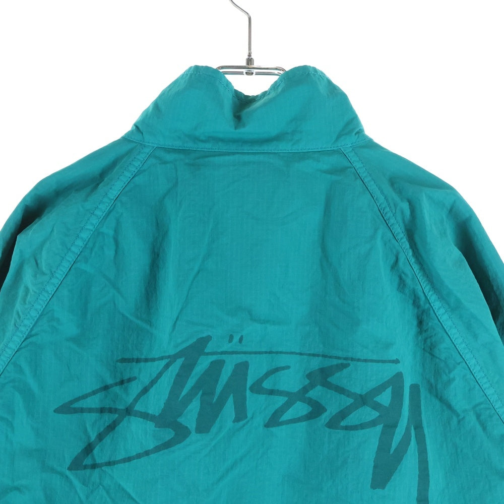 STUSSY(ステューシー) 25SS WARM UP JACKET ウォームアップ ジップアップトラックジャケット グリーン 115828