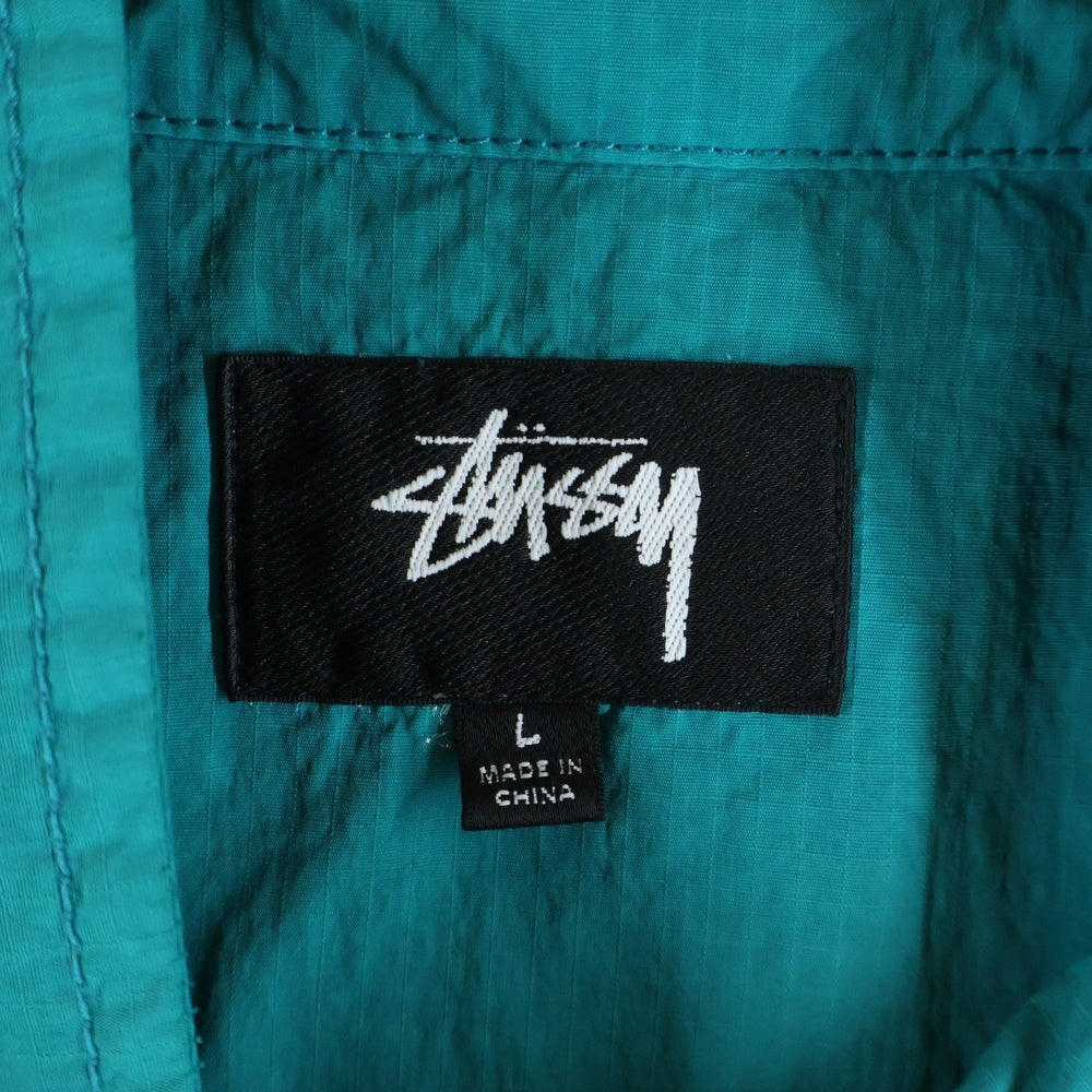 STUSSY(ステューシー) 25SS WARM UP JACKET ウォームアップ ジップアップトラックジャケット グリーン 115828
