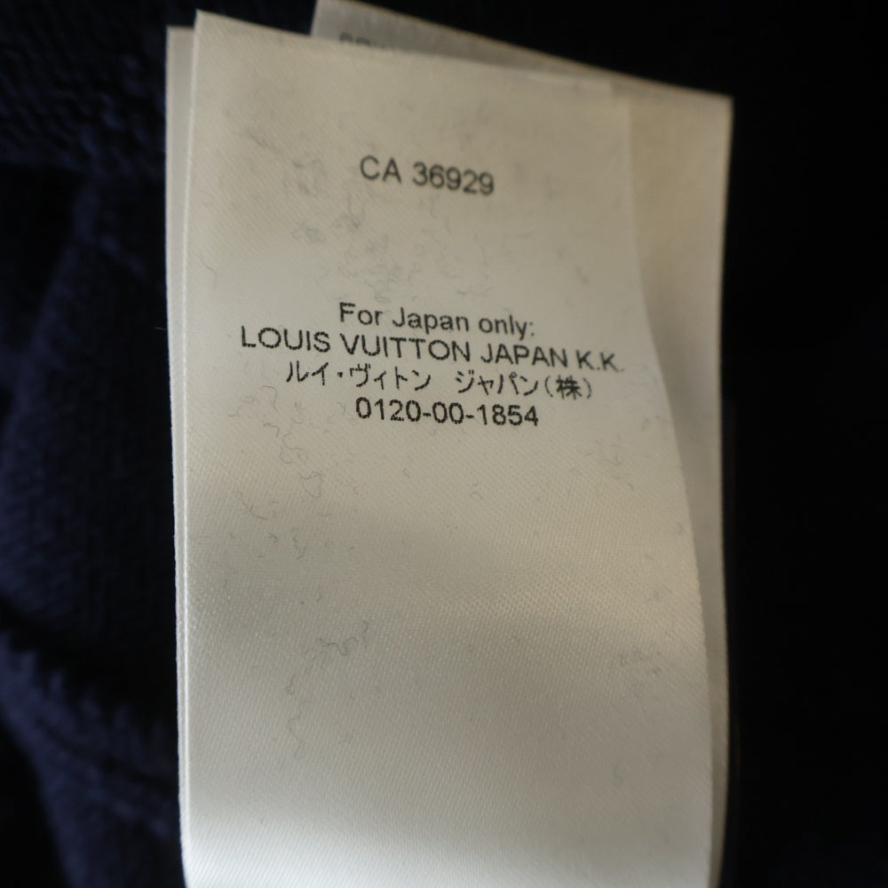 LOUIS VUITTON(ルイヴィトン) 24SS PEARL SIGNATURE DAMIER CREWNECK SWEATER WOOL パール シグネチャーロゴ ダミエ ウール クルーネックニットセーター ネイビー RM241 ZLL HQN69W
