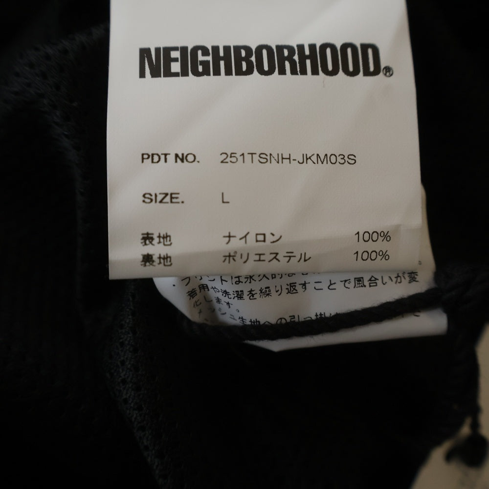 NEIGHBORHOOD(ネイバーフッド) 25SS DSMG WINDBREAKER JACKET ドーバーストリートマーケット銀座 ウィンドブレーカー ナイロンコーチジャケット ブラック 251TSNH-JKM03S