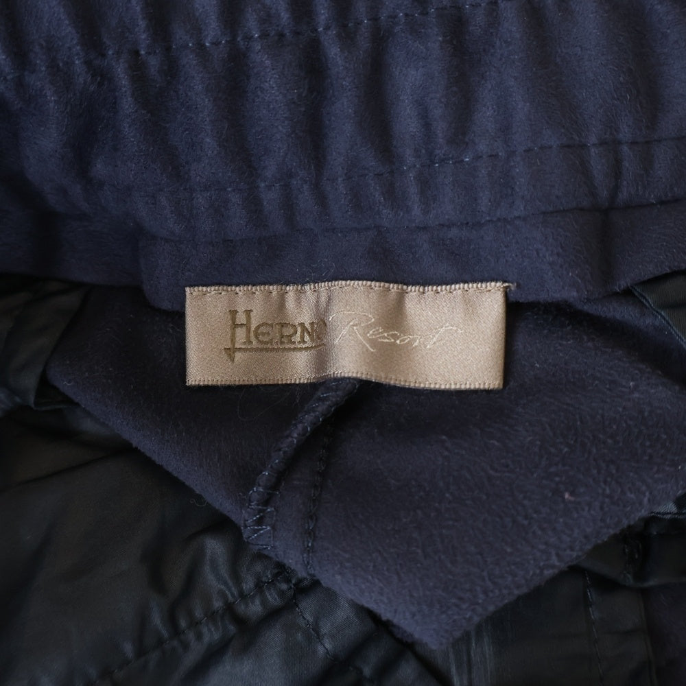 HERNO(ヘルノ) ドローストリング イージーカーゴパンツ ネイビー PT00005UR-12454-9209