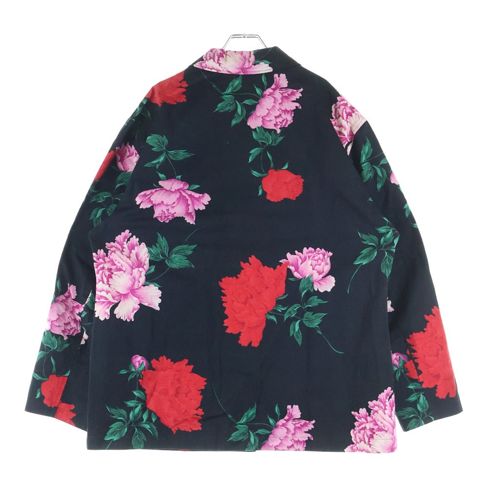 Yohji Yamamoto POUR HOMME(ヨウジヤマモト プールオム) 花と少年期復刻 ハーフコート スナップジャケット ブラック HY-Y05-020