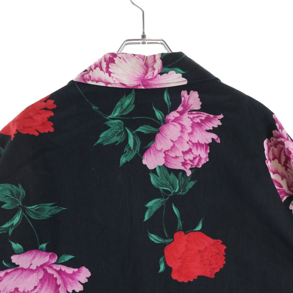 Yohji Yamamoto POUR HOMME(ヨウジヤマモト プールオム) 花と少年期復刻 ハーフコート スナップジャケット ブラック HY-Y05-020