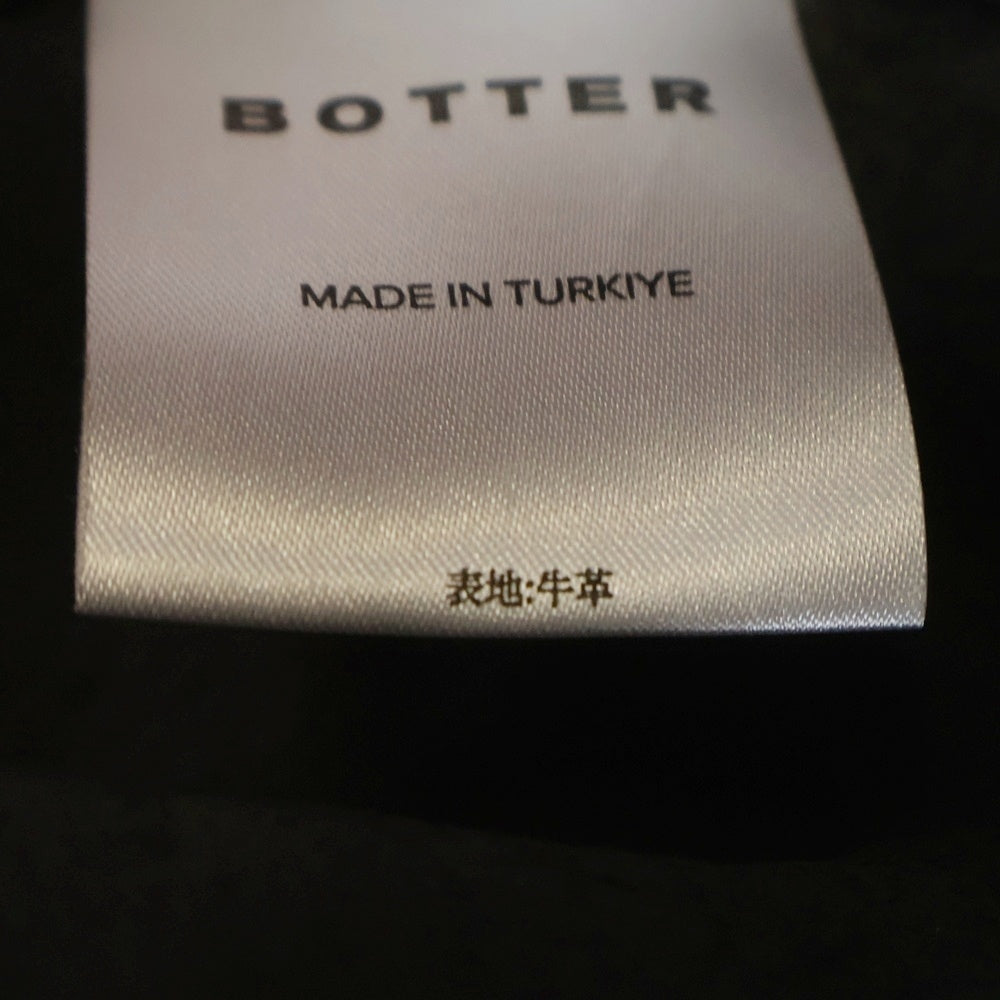 BOTTER(ボッター) ペイントレザーシャツ ジャケット ホワイト 4026BL001