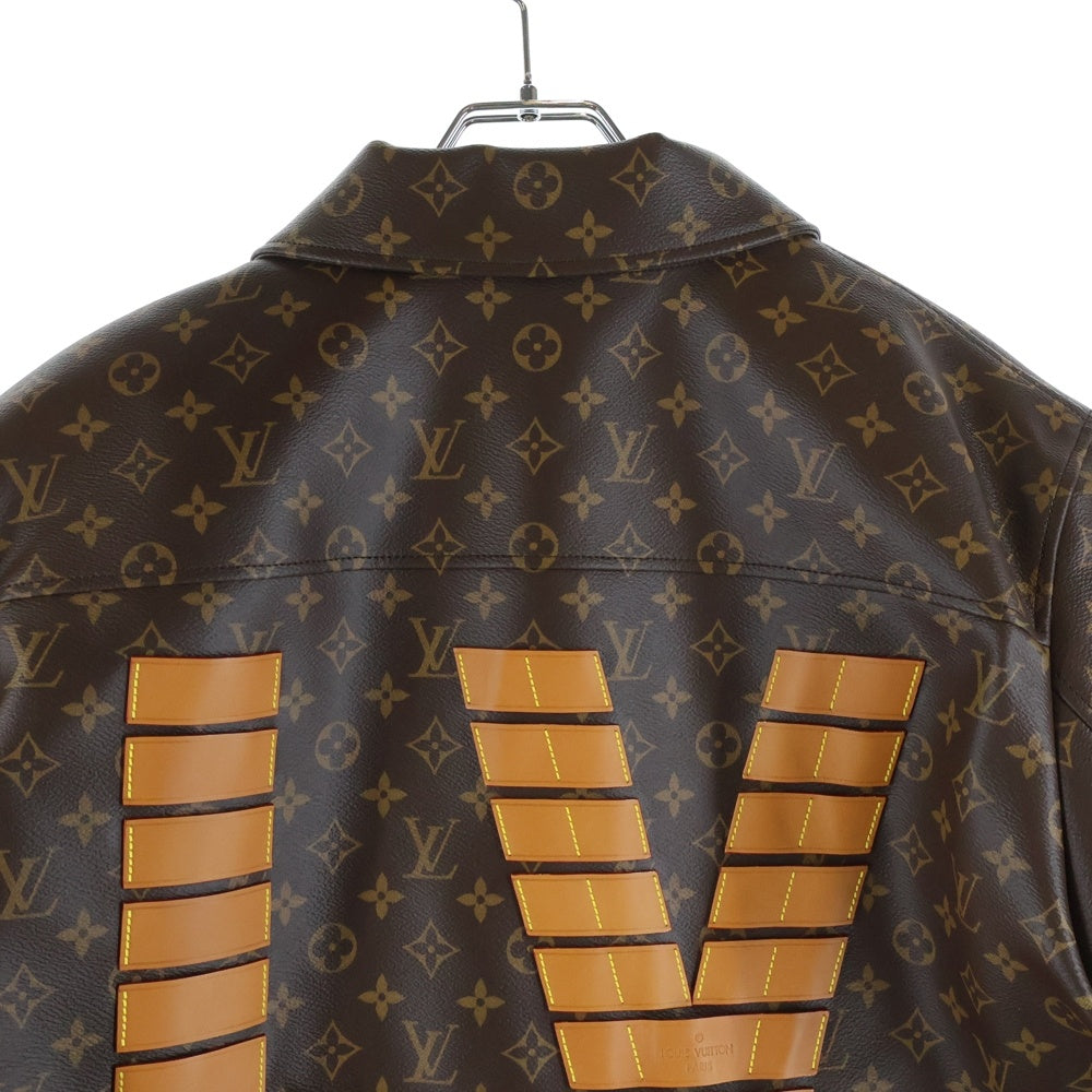 LOUIS VUITTON(ルイヴィトン) 22SS ×NIGO モノグラムLVトワル ミリタリージャケット ブラウン RM221M LSR HML07E