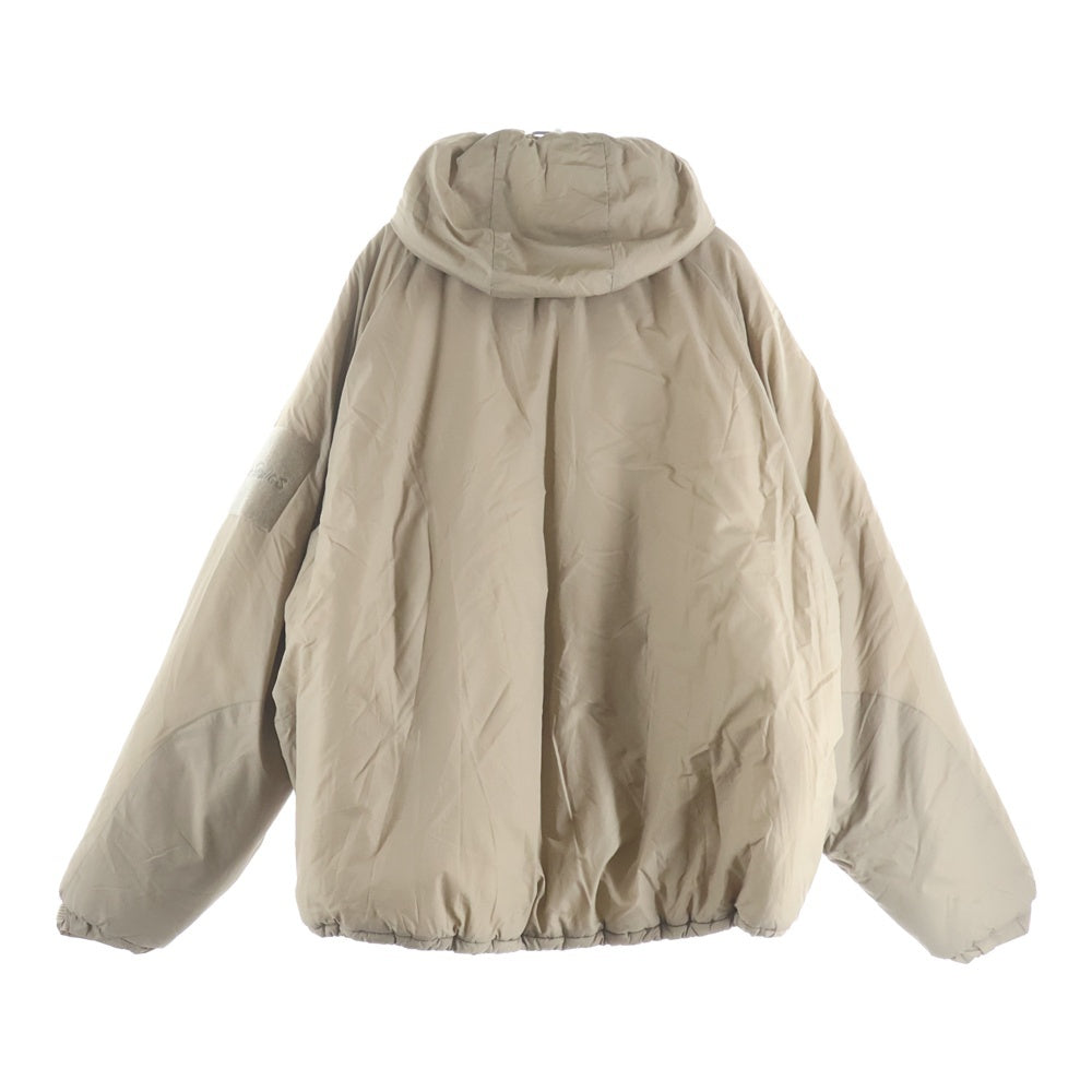 WILD THINGS(ワイルドシングス) WILDTHINGS × OPAQUE.CLIP.別注 BIG HAPPY JACKET ジップアップ フーデッド ナイロン ビッグハッピーダウンジャケット ベージュ WT21559SN-OQ