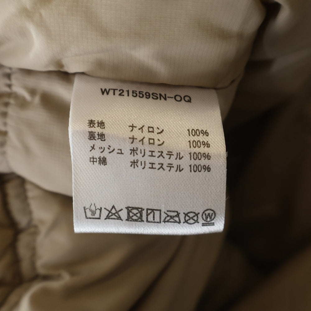 WILD THINGS(ワイルドシングス) WILDTHINGS × OPAQUE.CLIP.別注 BIG HAPPY JACKET ジップアップ フーデッド ナイロン ビッグハッピーダウンジャケット ベージュ WT21559SN-OQ