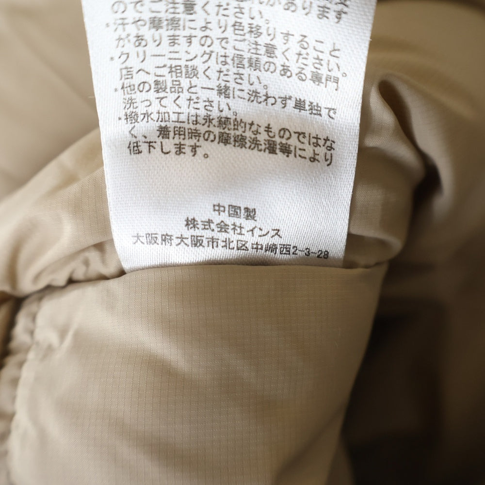 WILD THINGS(ワイルドシングス) WILDTHINGS × OPAQUE.CLIP.別注 BIG HAPPY JACKET ジップアップ フーデッド ナイロン ビッグハッピーダウンジャケット ベージュ WT21559SN-OQ