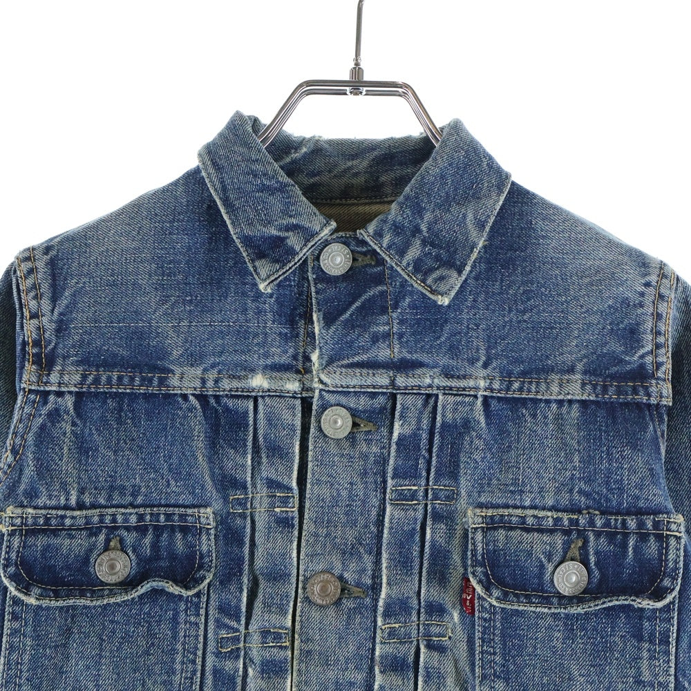Levi's(リーバイス) VINTAGE 50s 507BXX ヴィンテージ セカンド Gジャン デニムジャケット 両面タブ BIGE インディゴ キッズ