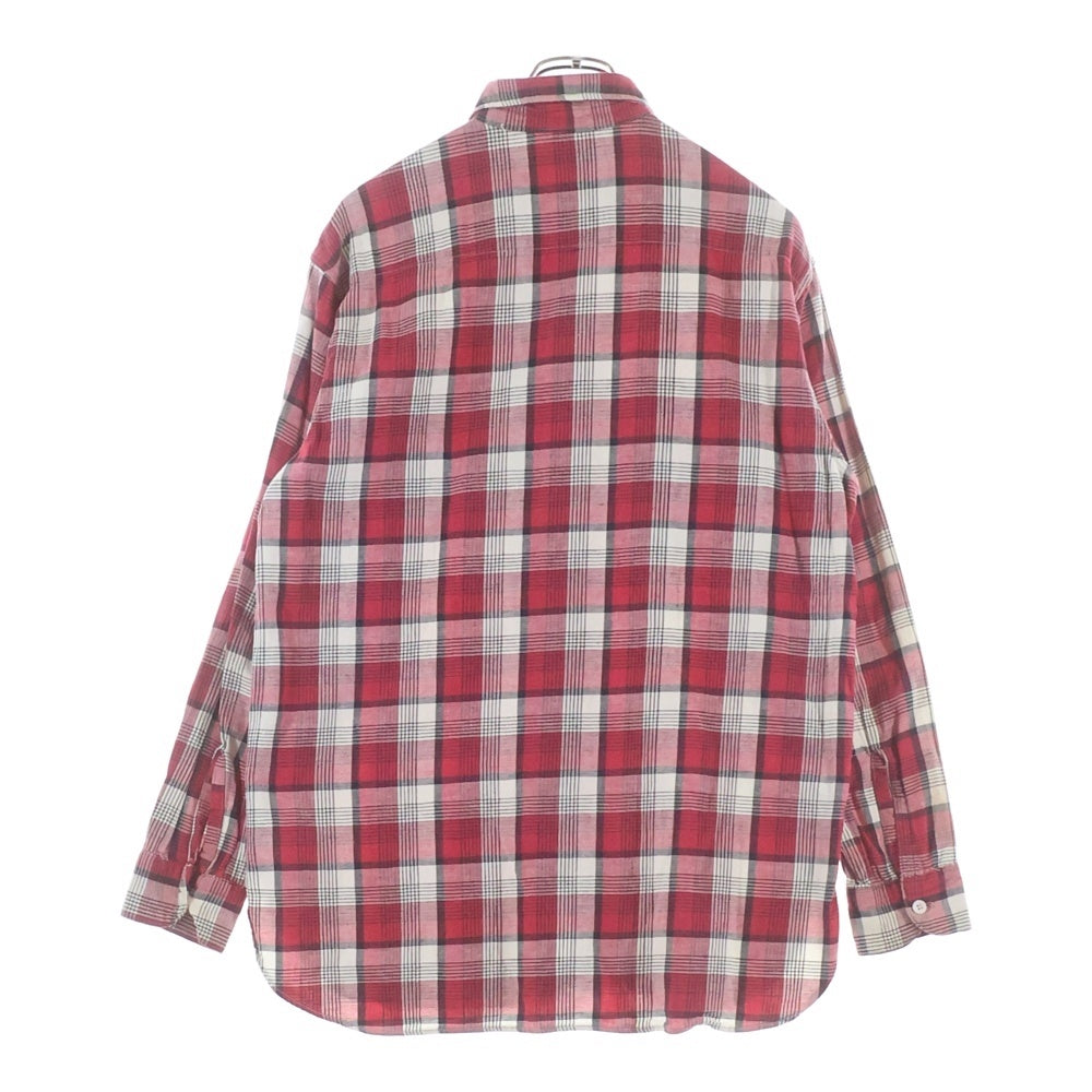 Levi's VINTAGE CLOTHING(リーバイス ビンテージ クロージング) 50-60S ALLIED CLOTHIERS ヴィンテージ マチ付き チェック柄 長袖フランネルシャツ レッド/ホワイト