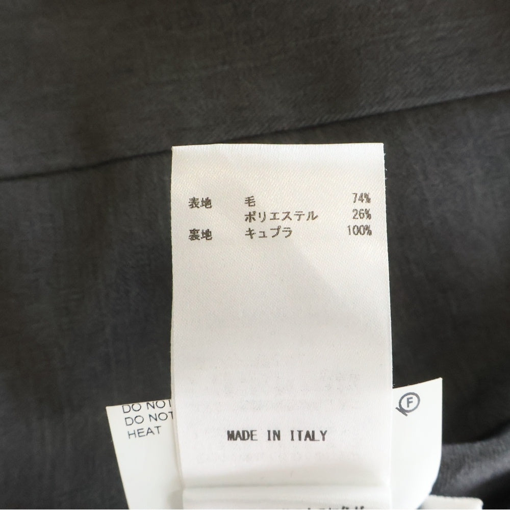 JIL SANDER(ジルサンダー) 19AW ウールギャバジン ノータック スラックス パンツ グレー JSMP310101 MP210800