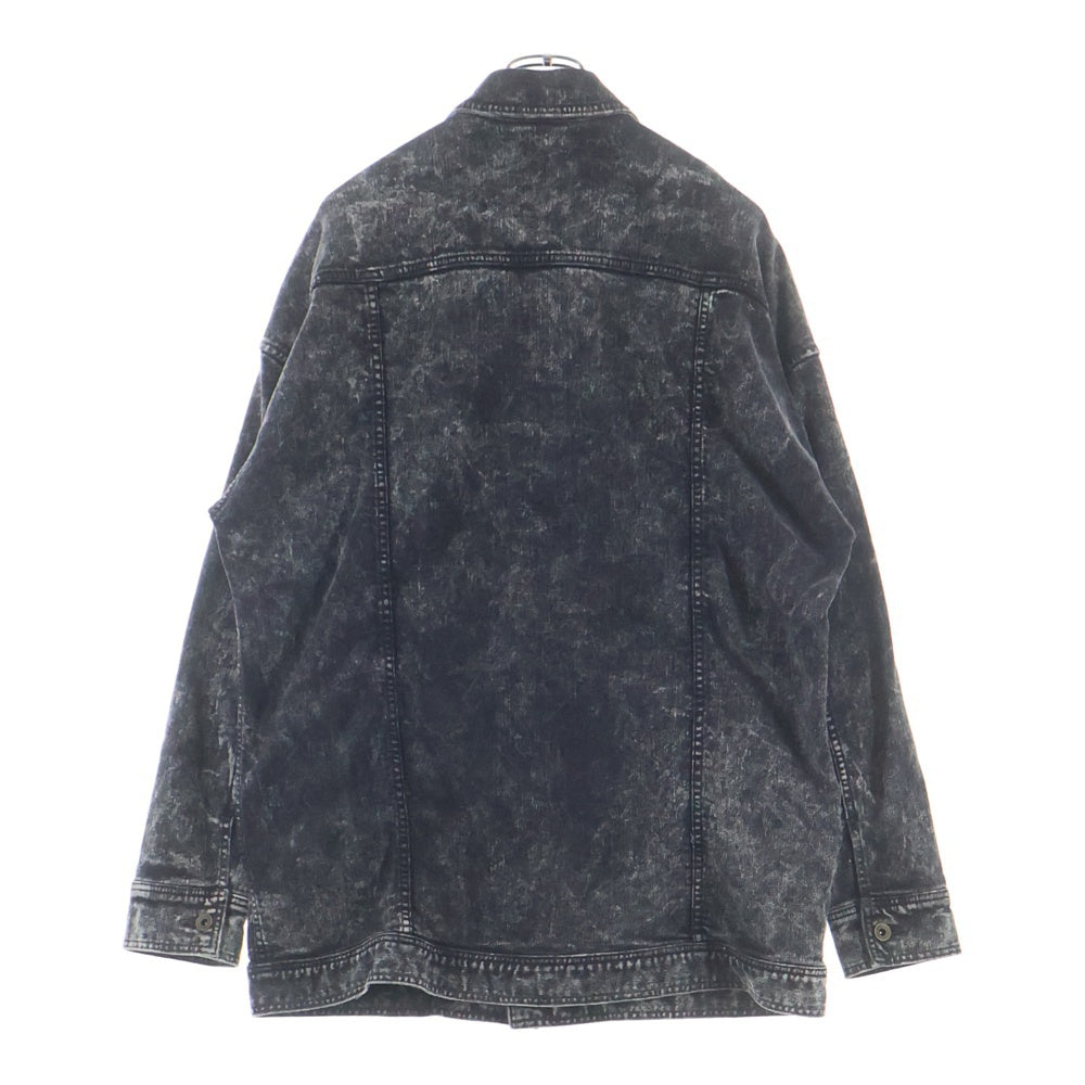 SHAREEF(シャリーフ) BIG DENIM JACKET ウォッシュド加工 ビッグ デニムジャケット ブラック 17711019