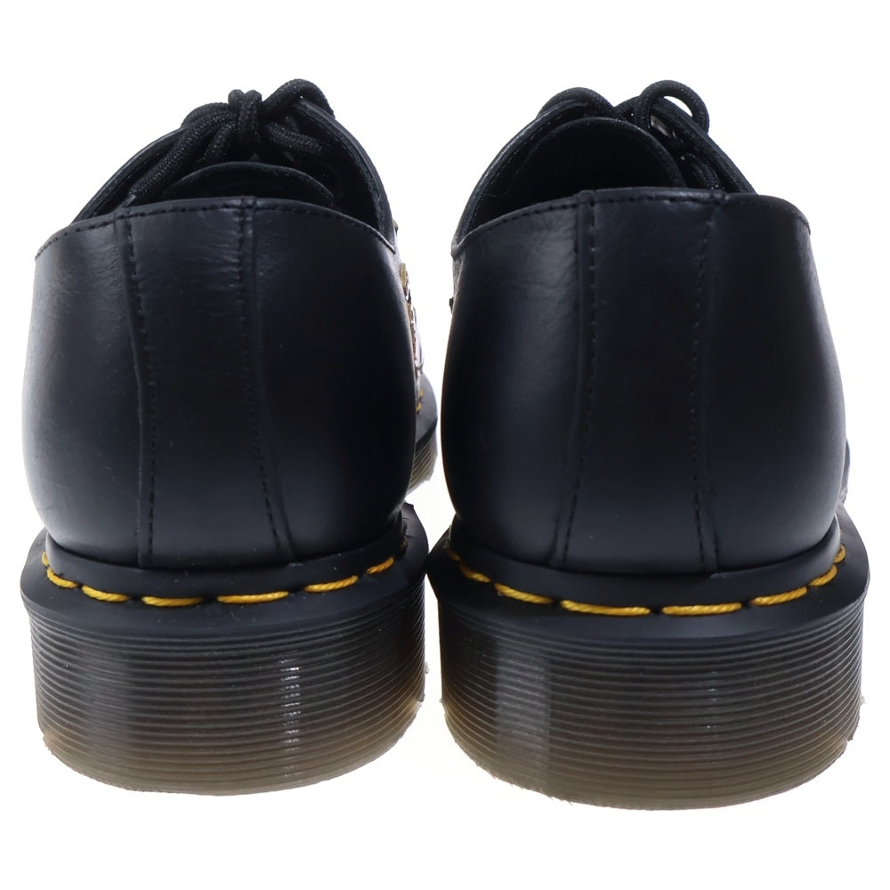 Dr.Martens(ドクターマーチン) 1461 FLAME 3 ホール フレイムデザイン レザー ローカットシューズ ブラック/レッド