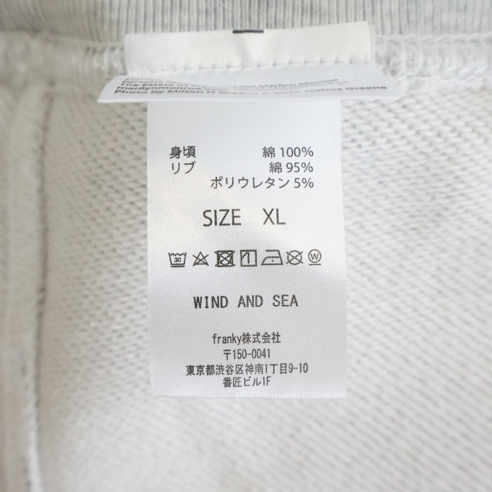 WIND AND SEA(ウィンダンシー) 26SS MARILYN MONROE WDS CREWNECK SWEAT SHIRT マリリンモンロースウェットトレーナー グレー WDS-C-MRM-26-Q1-CS-06