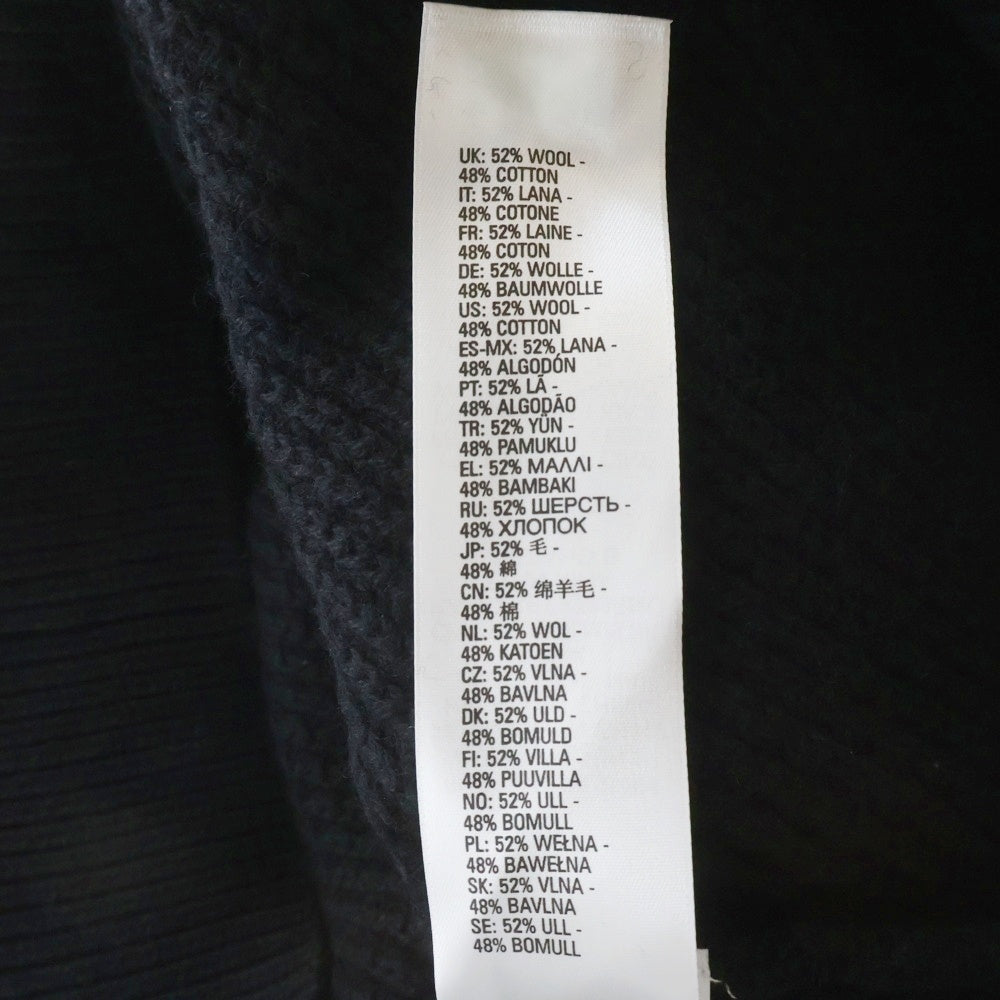 DIESEL(ディーゼル) 21AW K-HONOLULU ホノルル ロゴラベル クルーネックニットセーター ブラック A03428