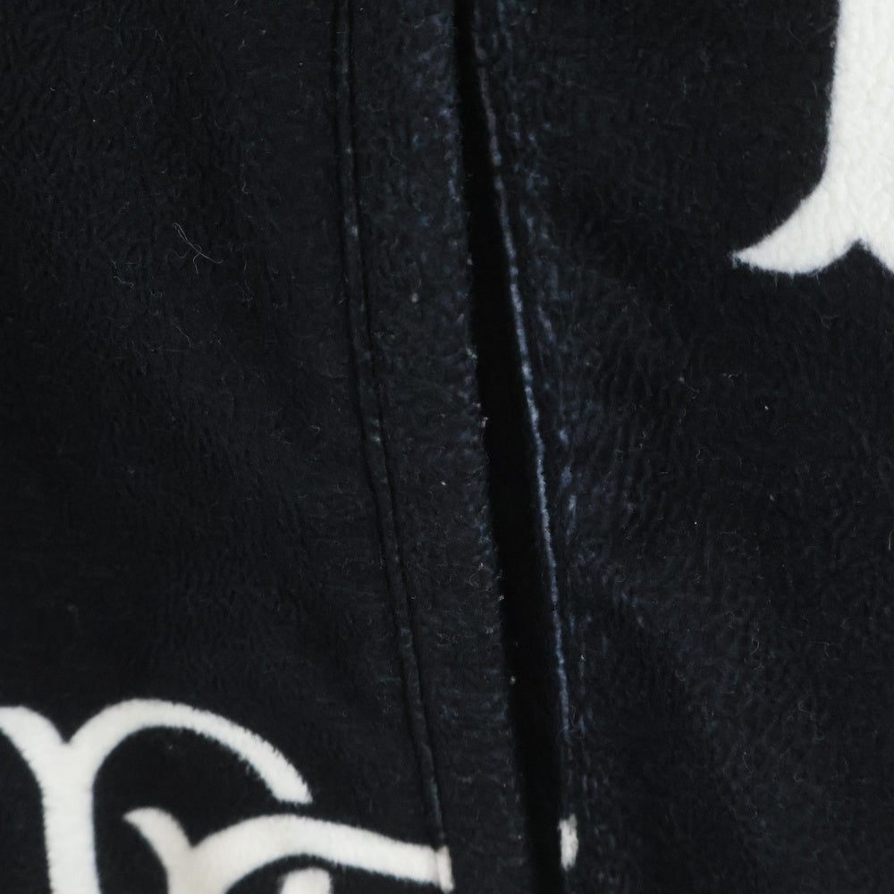 THE BLACK EYE PATCH(ブラックアイパッチ) EMBLEM FLEECE エンブレム ジップアップフリースジャケット ブラック BEPF18TP01