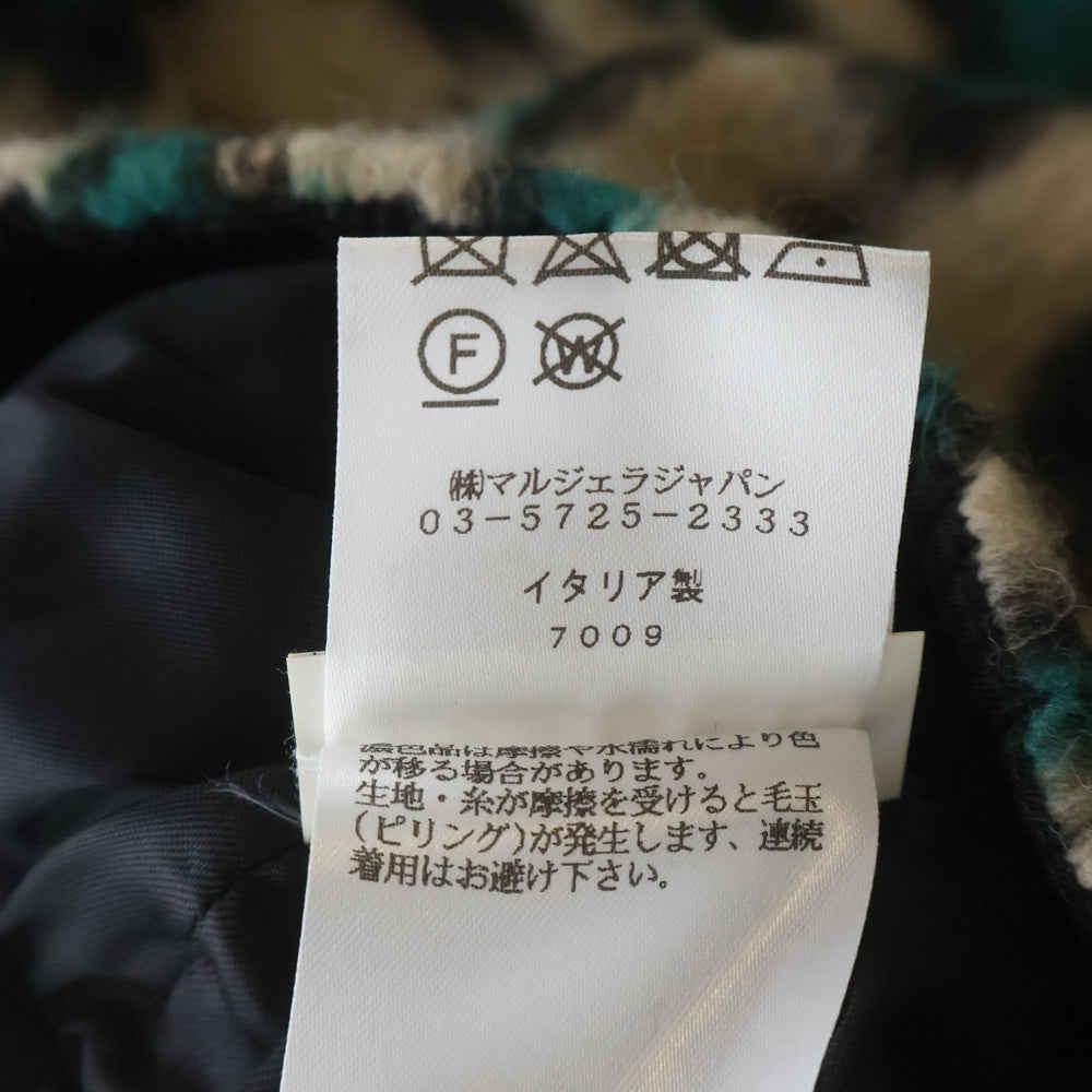 MM6 Maison Margiela(エムエムシックスメゾンマルジェラ) レオパード ウール イージーテーパードパンツ レディース ベージュ/グリーン S52KA0270 S53100