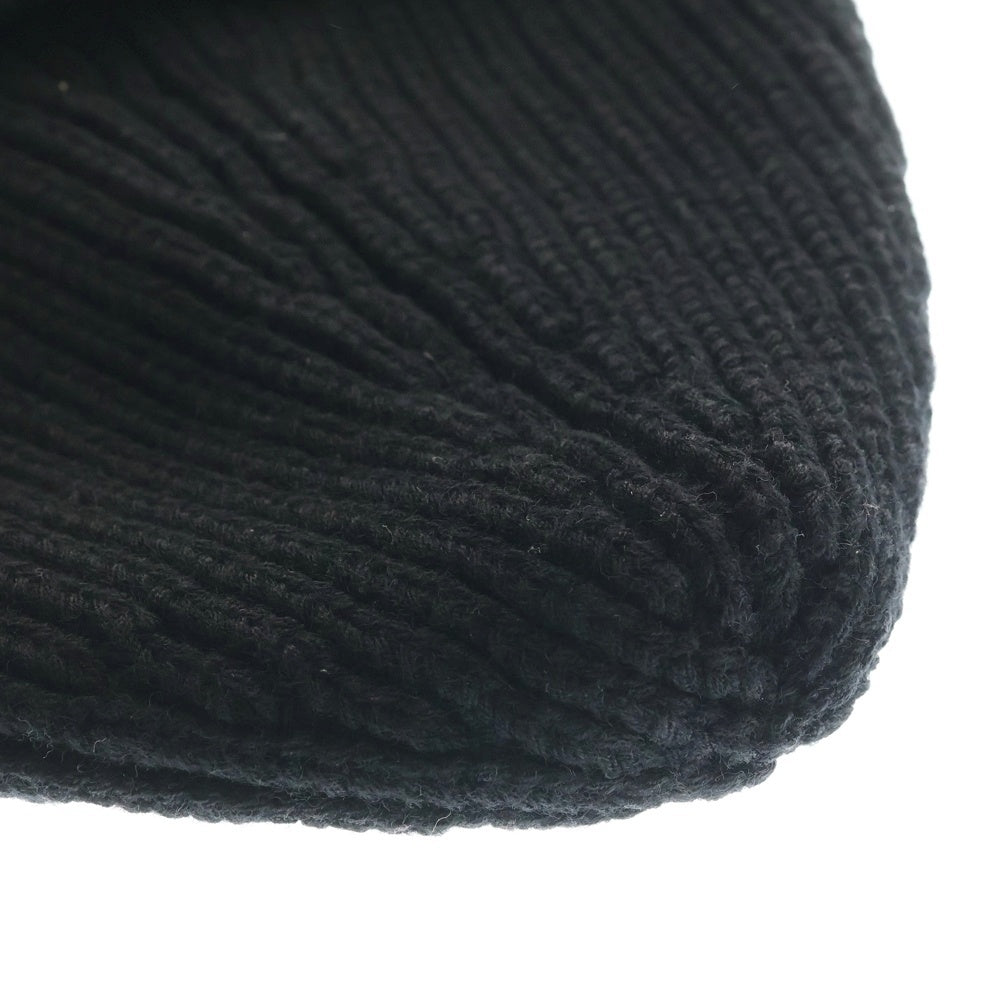 Maison Margiela(メゾンマルジェラ) KnitCap 4ステッチ リブニット帽 キャップ ビーニー ブラック S50TC0051