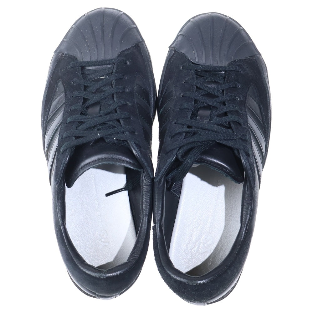 Y-3(ワイスリー) YOHJI STAR ヨウジスター レザーローカットスニーカー ブラック レディース US4.5/22.5cm EH2268
