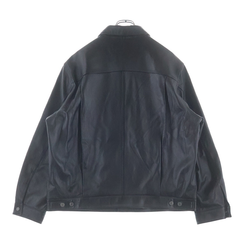 Levi's(リーバイス) PREMIUM BLACK TYPE2 TRUCKER LEATHER JACKET プレミアムブラックトラッカーレザージャケット ブラック PC9-005ZA-0000