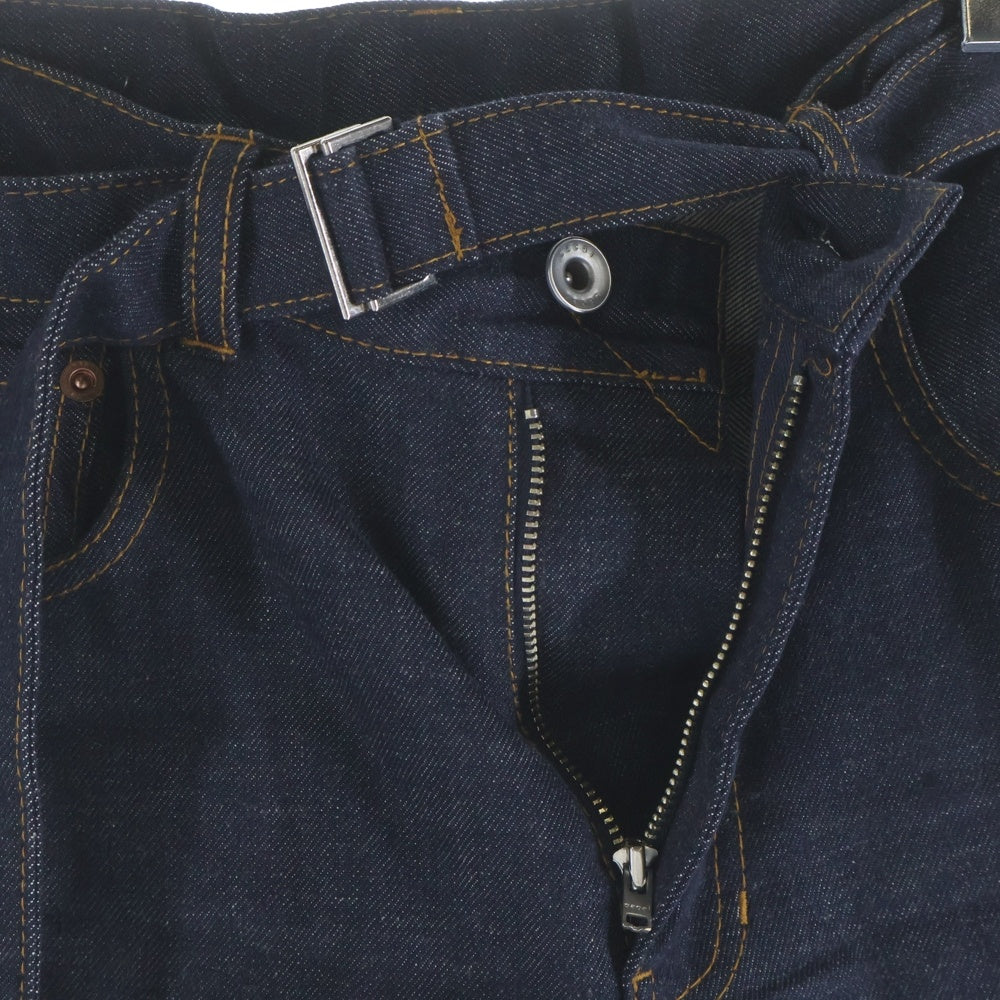Sacai(サカイ) 24SS DENIM PANTS ベルテッド付き フレアデニムパンツ レディース インディゴ 24-07290