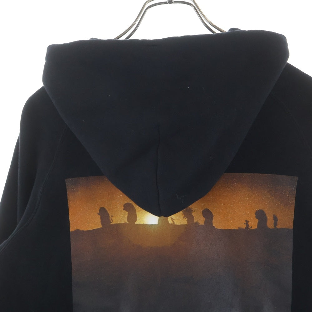 Sacai(サカイ) 25AW WHERE THE WILD THINGS ARE スローガン 両面プリント フーデット プルオーバーパーカー ブラック 25-01002S